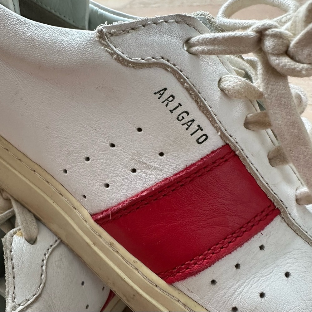 Axel Arigato White and Red leather Sneakers